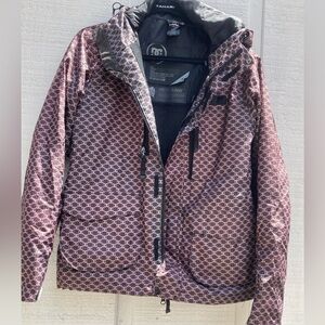 Vintage DC Women’s ski snowboarding Jacket Sz Small Ombré Brown Snow Warm